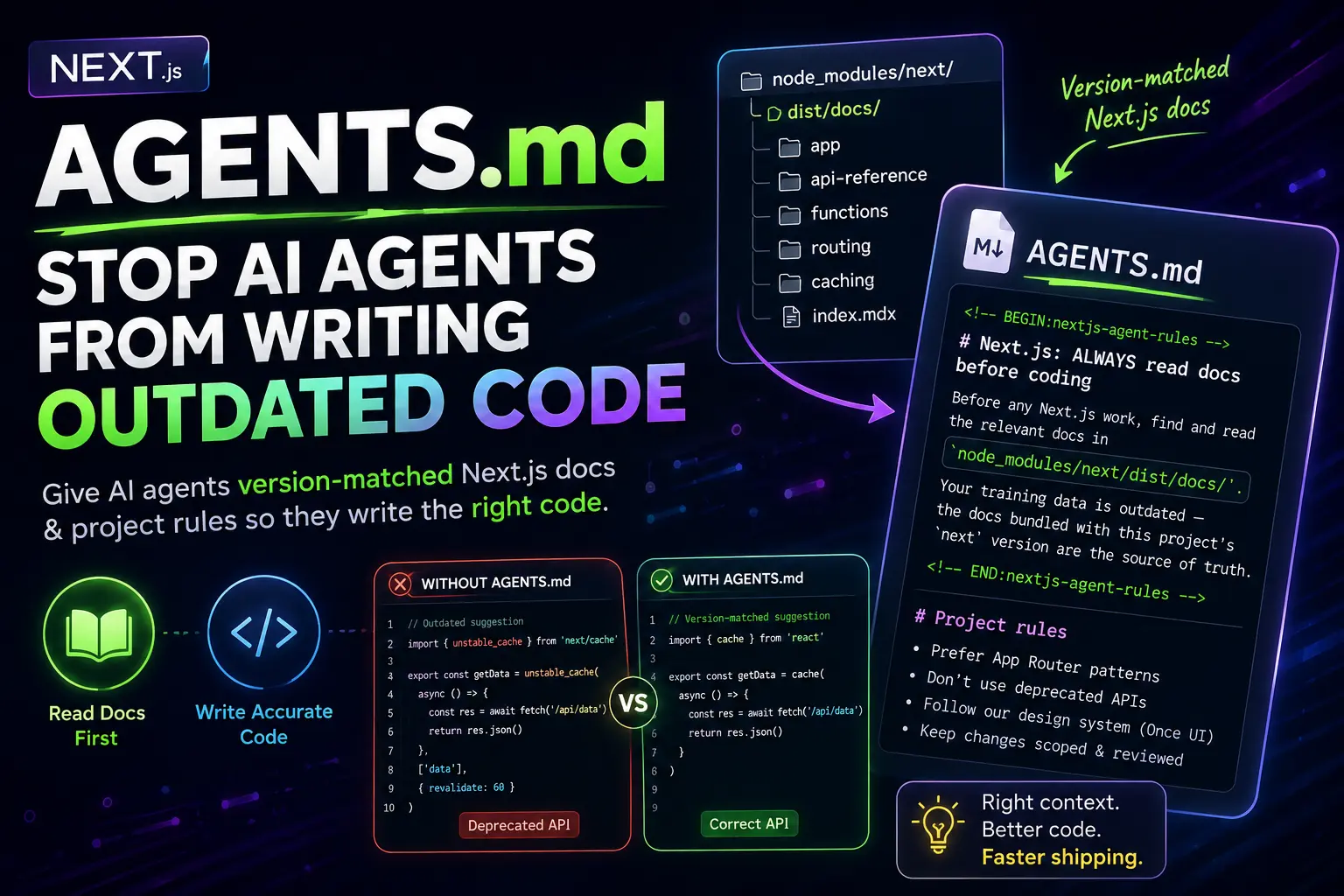 AGENTS.md for Next.js: Stop AI Agents From Writing Outdated Code